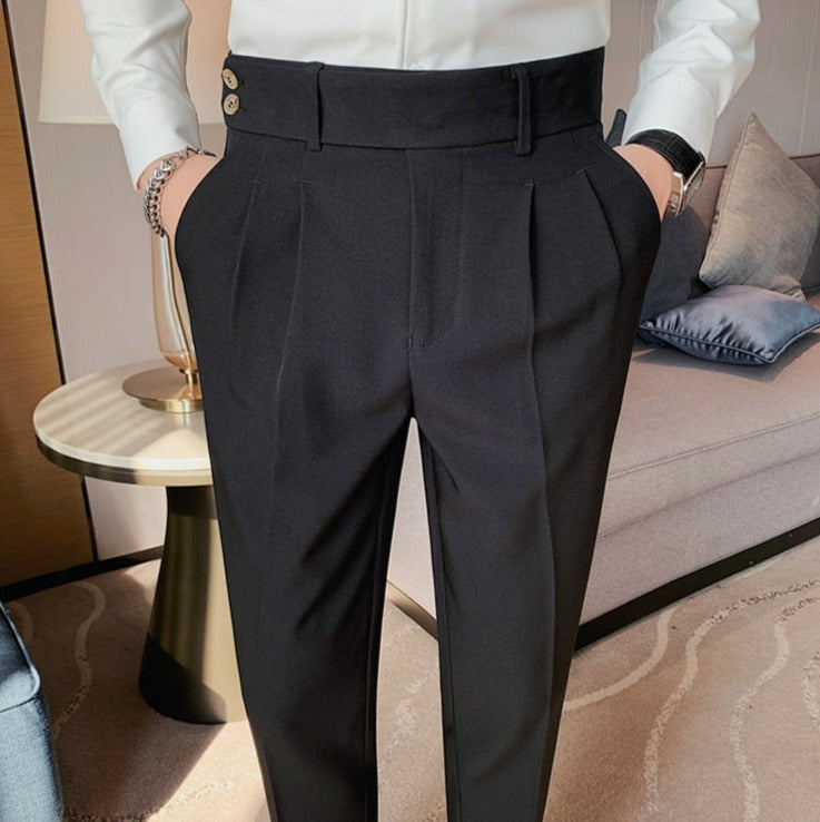 韓国ファッション SELCA-double button design pants-2024ss-pt02-07