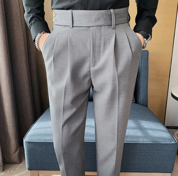 韓国ファッション SELCA-double button design pants-2024ss-pt02-012