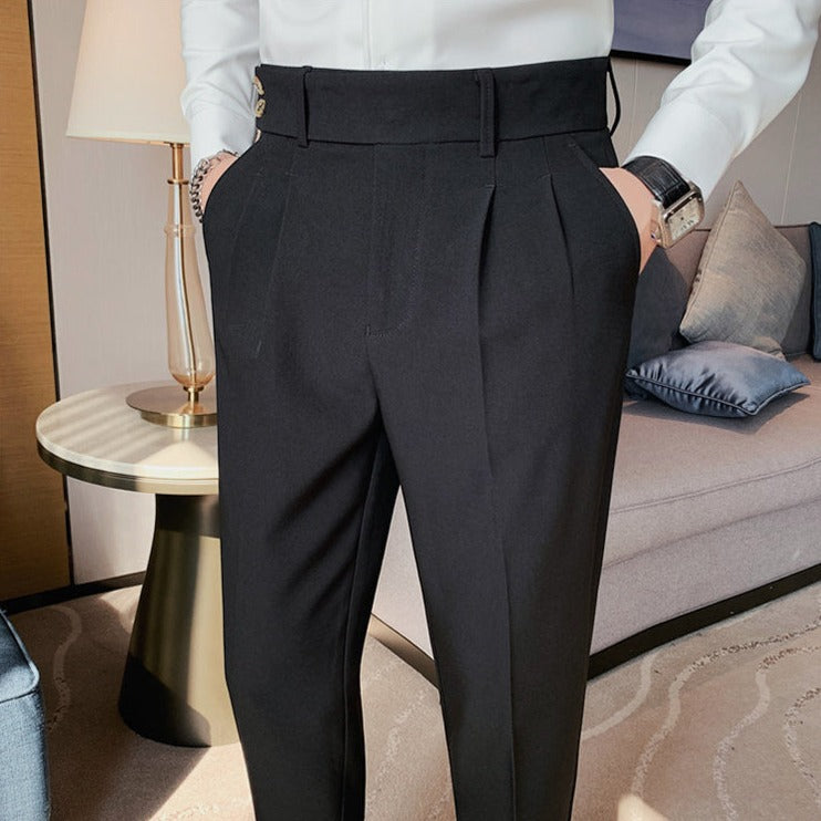 韓国ファッション SELCA-double button design pants-2024ss-pt02-08