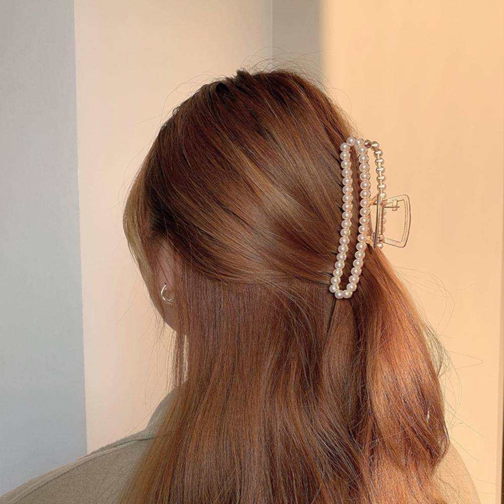 韓国ファッション SELCA-スクエアパールヘアクリップ-2023ss-ac49-02