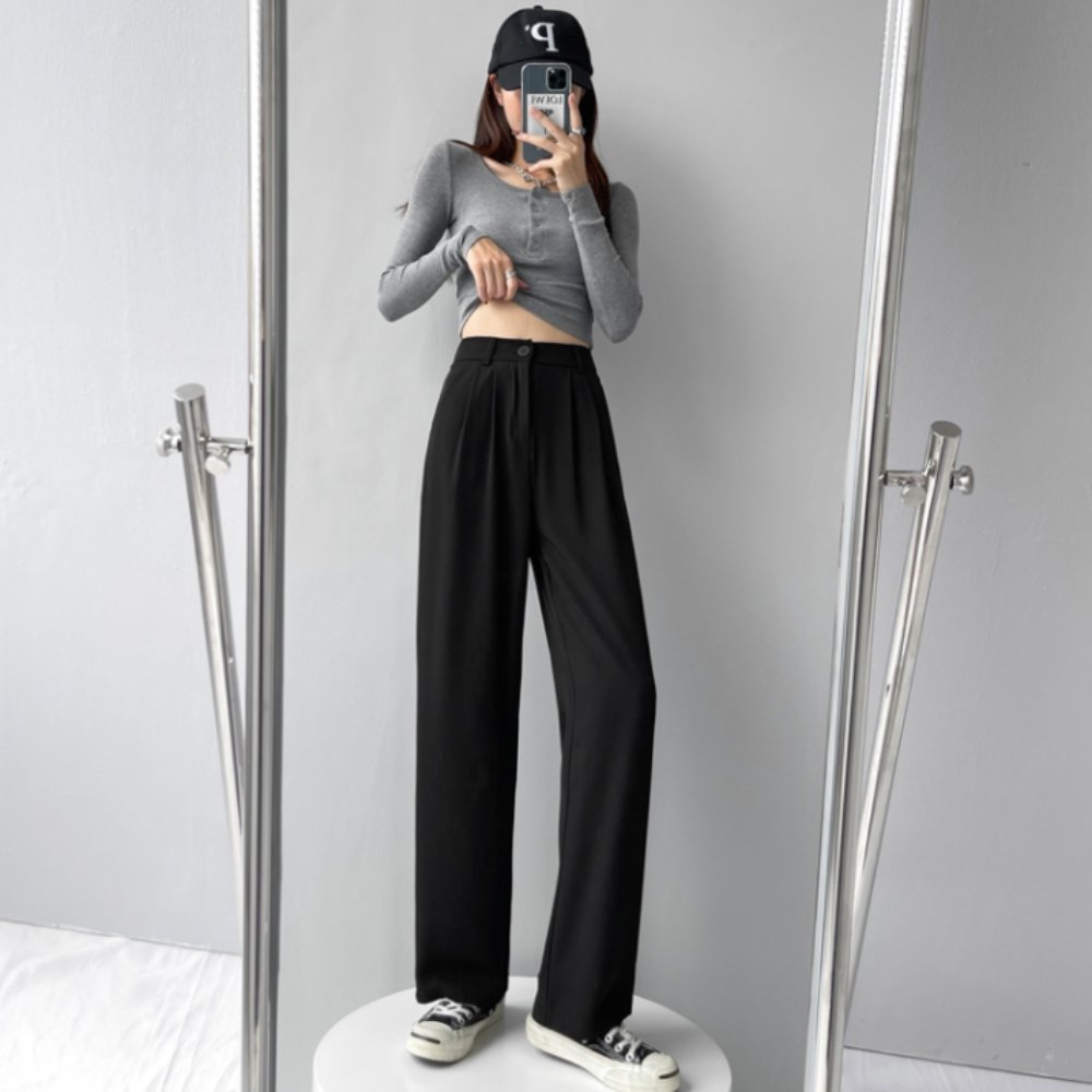 韓国ファッション SELCA-ルーズドレープパンツ-2023ss-pt25-01