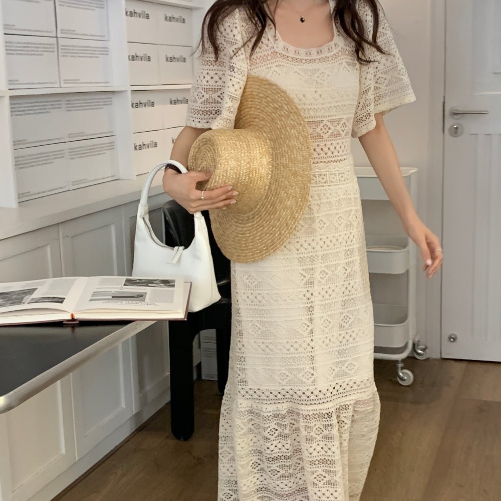 韓国ファッション SELCA-フレンチクロシェワンピース-2023ss-op43-02