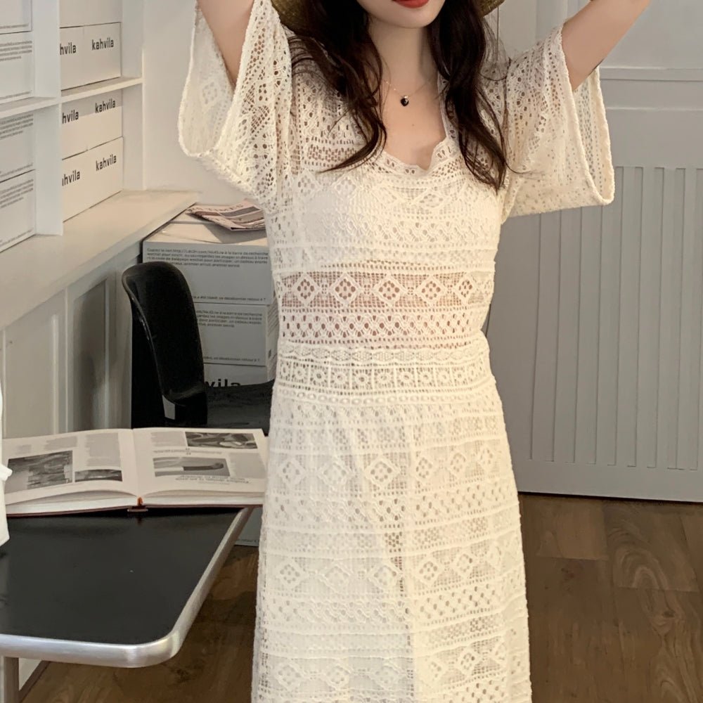 韓国ファッション SELCA-フレンチクロシェワンピース-2023ss-op43-04