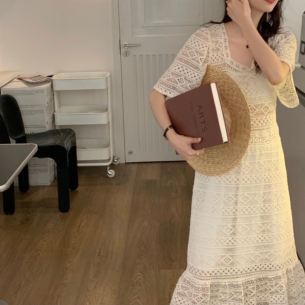 韓国ファッション SELCA-フレンチクロシェワンピース-2023ss-op43-05