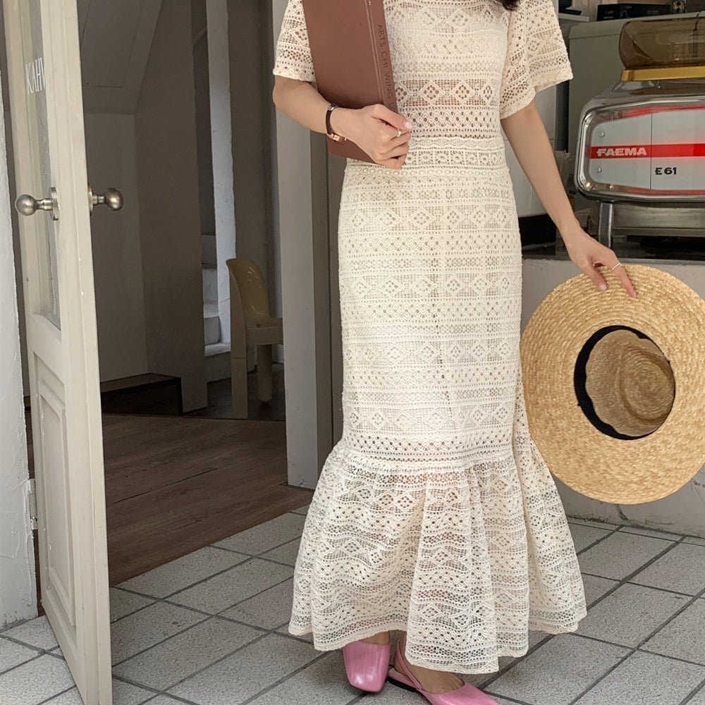 韓国ファッション SELCA-フレンチクロシェワンピース-2023ss-op43-07