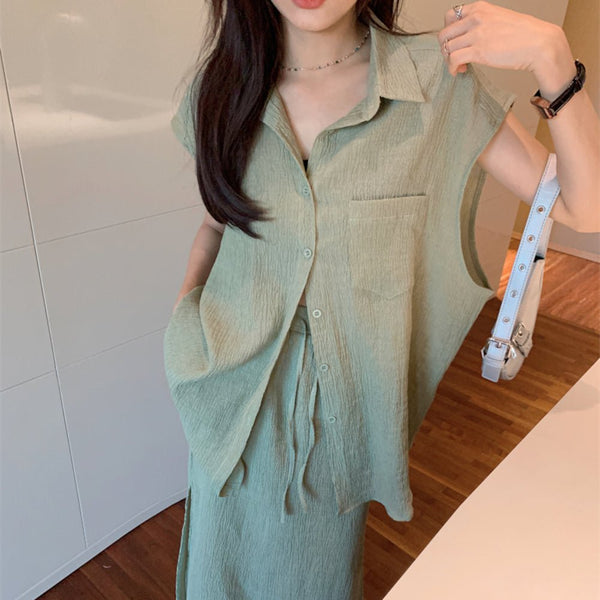 韓国ファッション SELCA-シアー大人セットアップ-2023ss-pt21-04