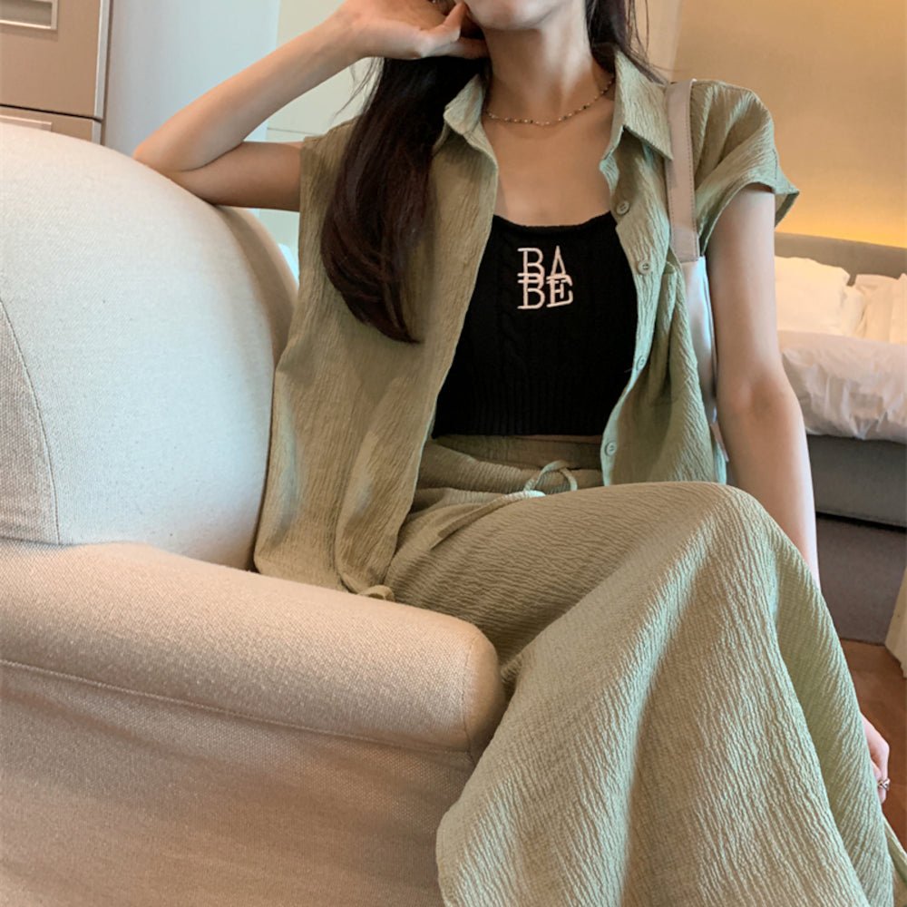 韓国ファッション SELCA-シアー大人セットアップ-2023ss-pt21-07