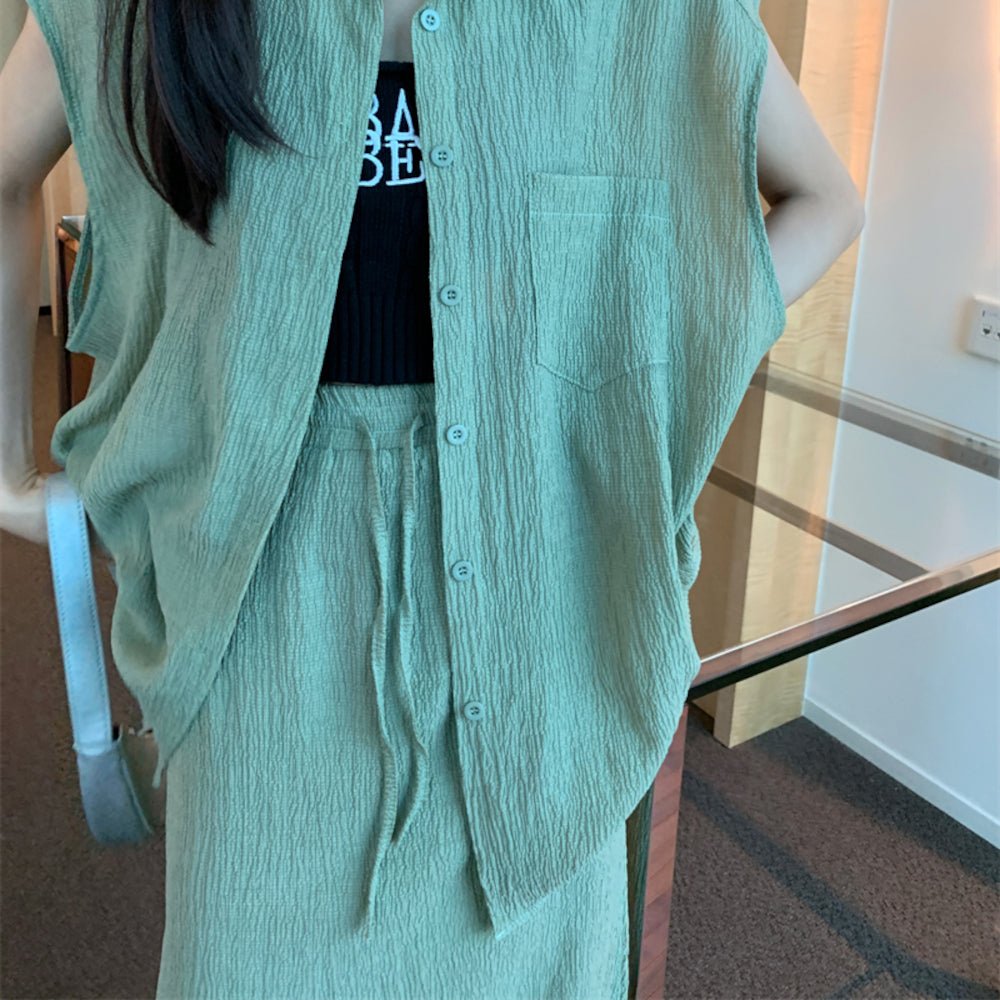 韓国ファッション SELCA-シアー大人セットアップ-2023ss-pt21-08