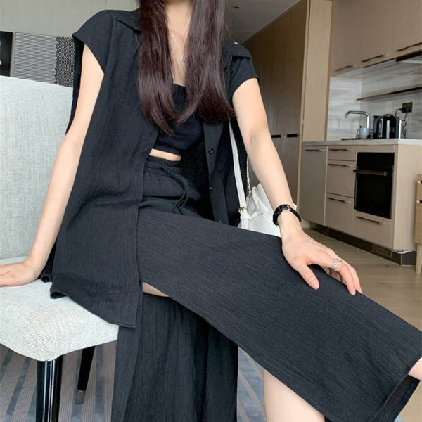 韓国ファッション SELCA-シアー大人セットアップ-2023ss-pt21-022
