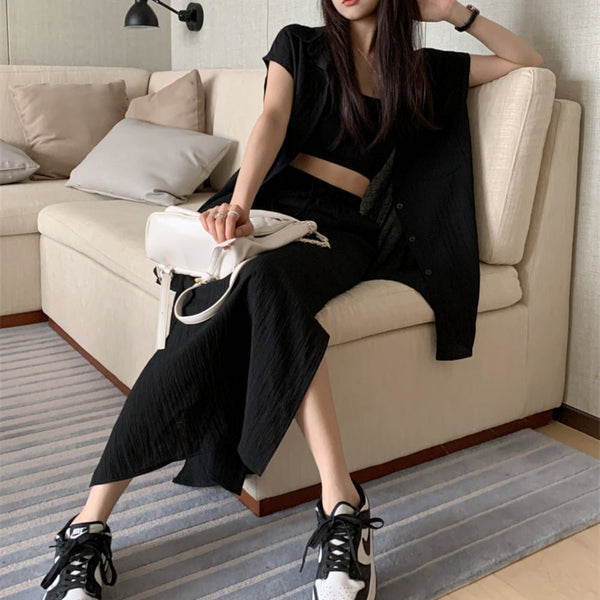 韓国ファッション SELCA-シアー大人セットアップ-2023ss-pt21-025