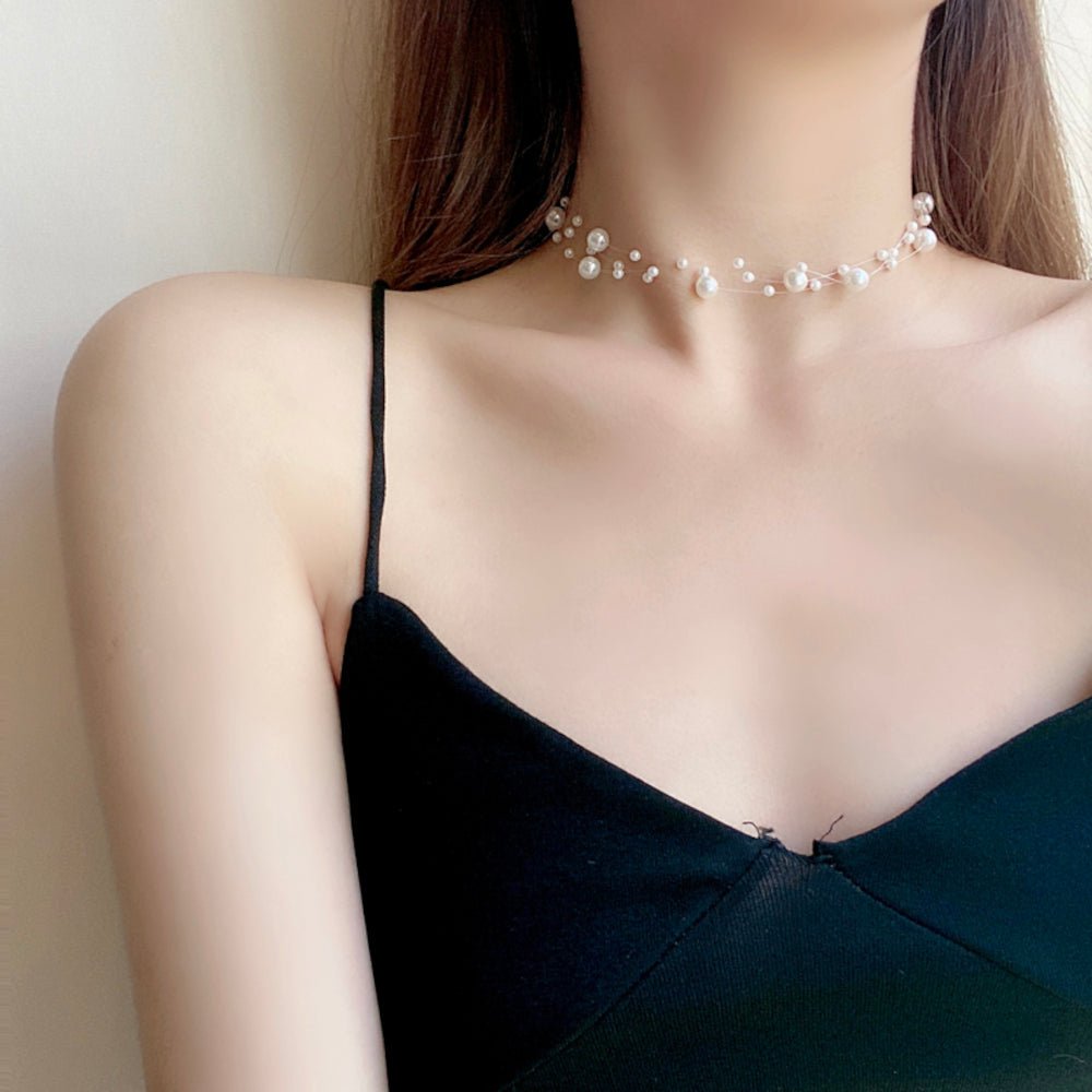 韓国ファッション SELCA-パールチョーカー風ネックレス-2023ss-ac20-04