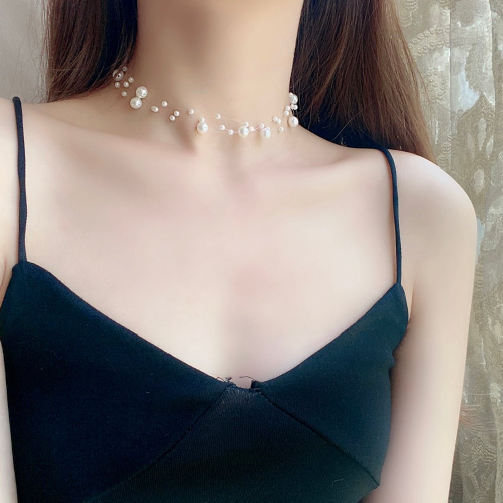 韓国ファッション SELCA-パールチョーカー風ネックレス-2023ss-ac20-05