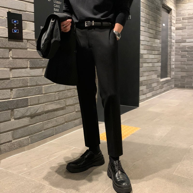 韓国ファッション SELCA-9 minutes length slacks-mselca2023aw03-09