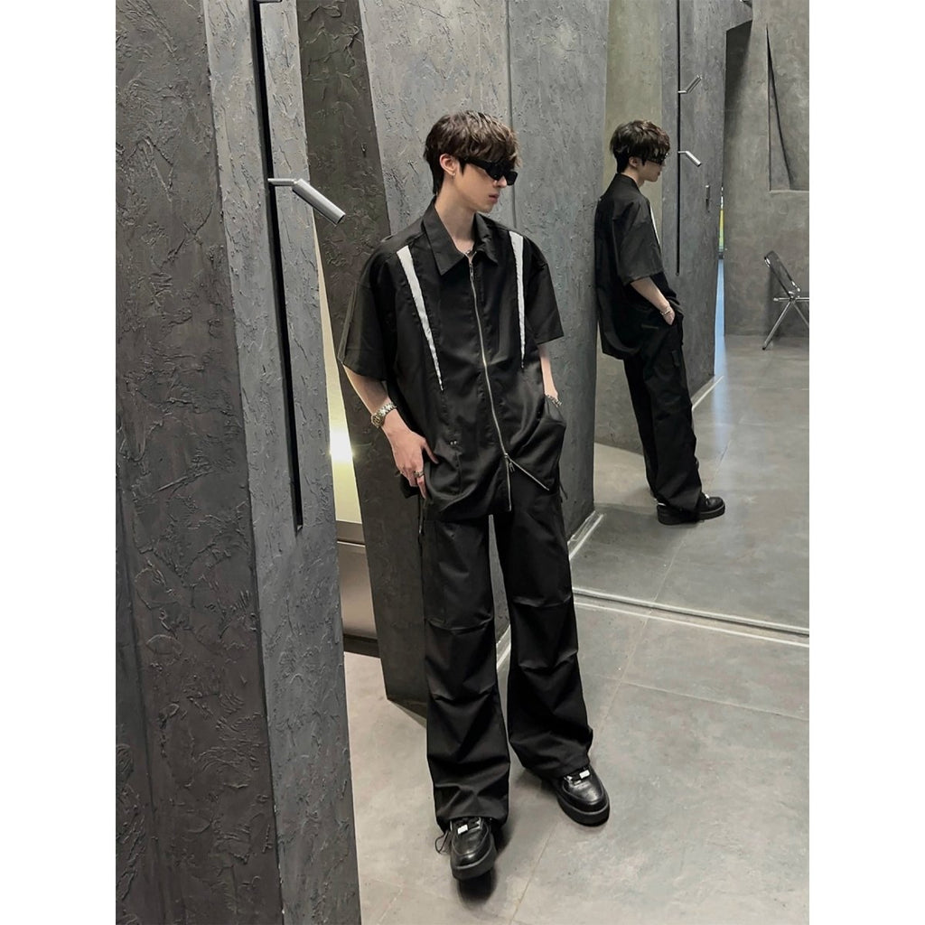 韓国ファッション SELCA-Accent line shirt-mselca2023aw05-06