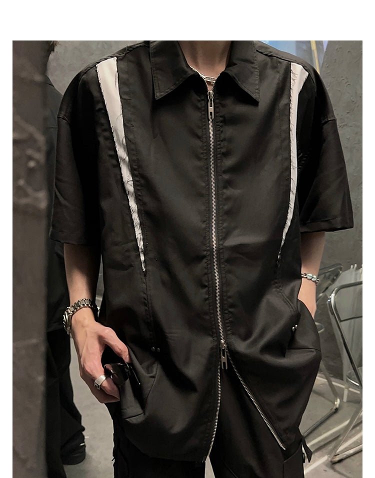 韓国ファッション SELCA-Accent line shirt-mselca2023aw05-04