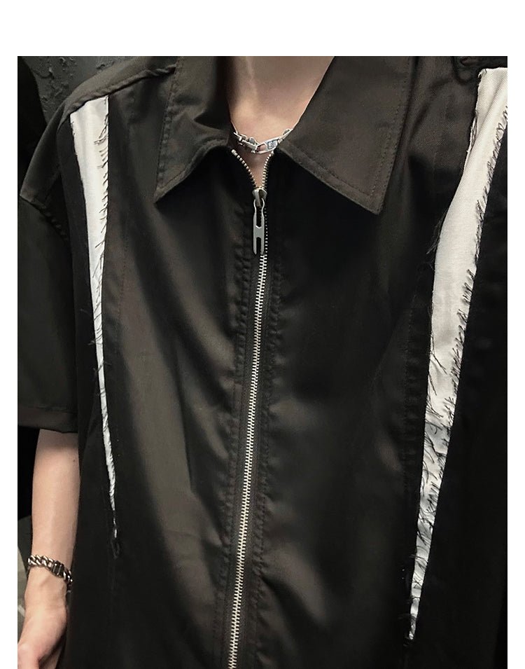 韓国ファッション SELCA-Accent line shirt-mselca2023aw05-05