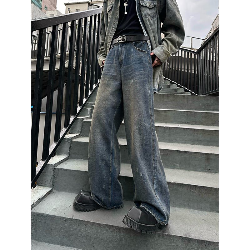 韓国ファッション SELCA-Wide denim straight pants-mselca2023aw1000-09