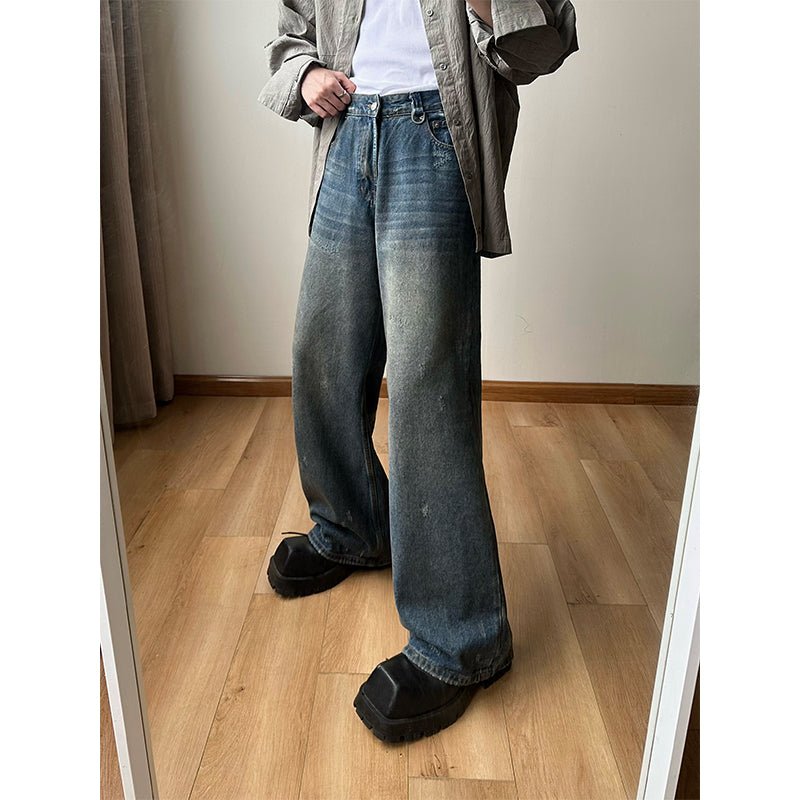 韓国ファッション SELCA-Wide denim straight pants-mselca2023aw1000-02