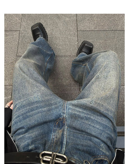 韓国ファッション SELCA-Wide denim straight pants-mselca2023aw1000-07