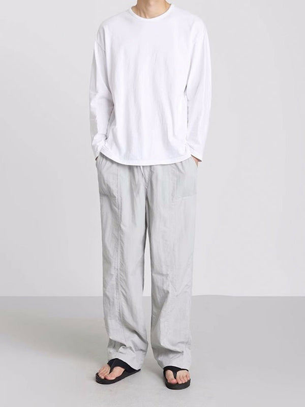 韓国ファッション SELCA-Wide Leg Cargo Pants-mselca2023aw1001-02