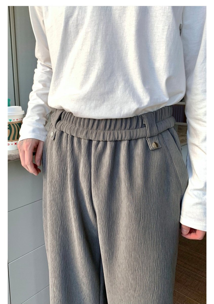 韓国ファッション SELCA-Wide leg pants-mselca2023aw1002-02