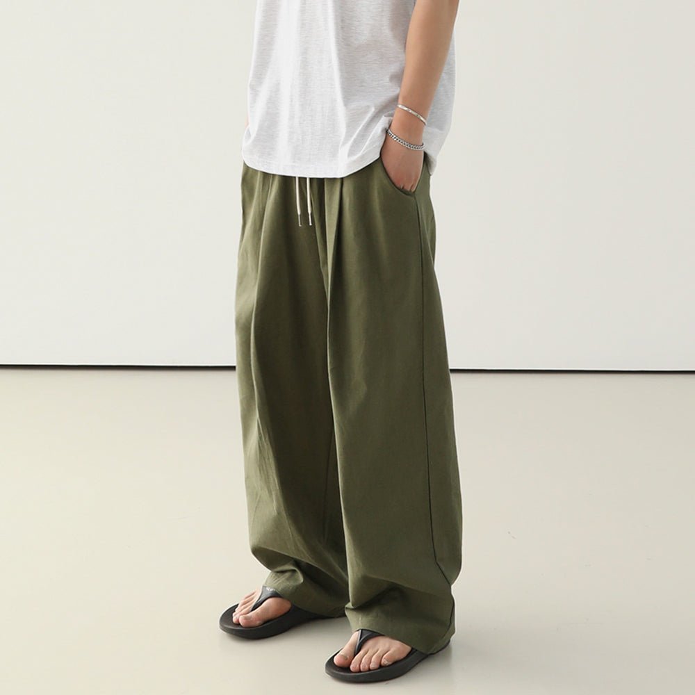 韓国ファッション SELCA-Wide loose pants-mselca2023aw1004-05