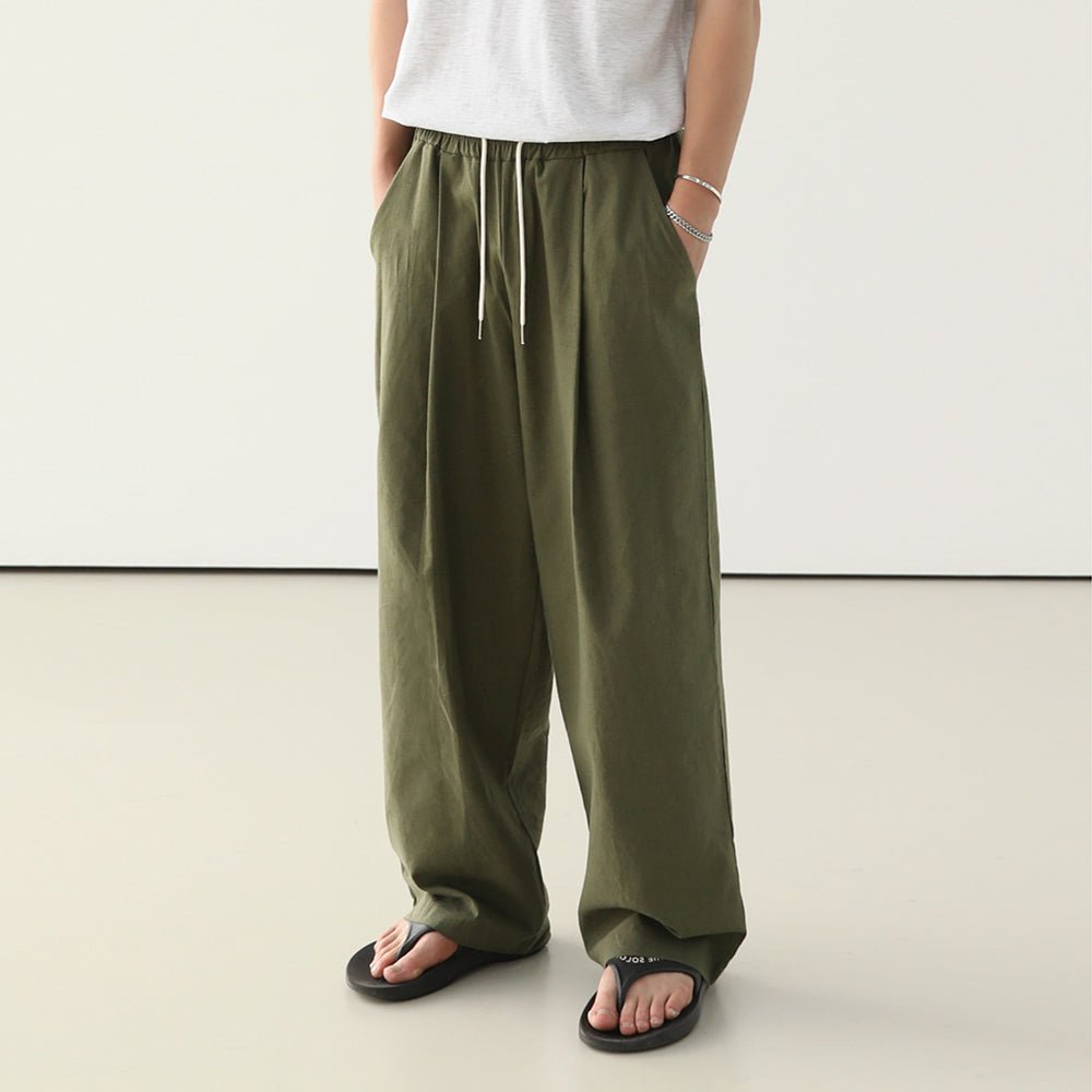 韓国ファッション SELCA-Wide loose pants-mselca2023aw1004-04