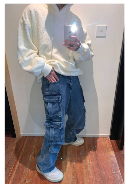 韓国ファッション SELCA-Wide pocket denim pants-mselca2023aw1005-09