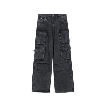 韓国ファッション SELCA-Wide pocket denim pants-mselca2023aw1005-011