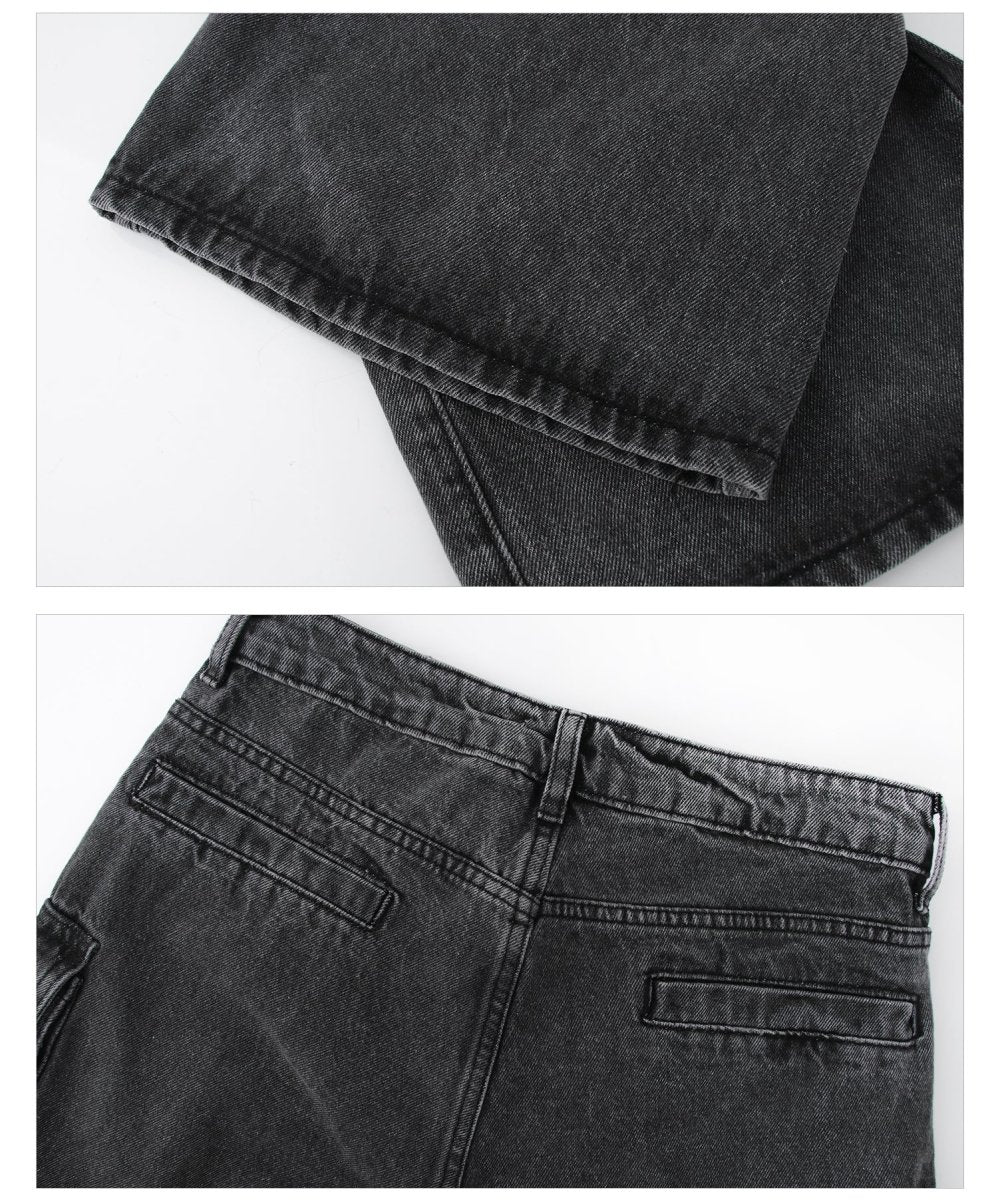 韓国ファッション SELCA-Wide pocket denim pants-mselca2023aw1005-014