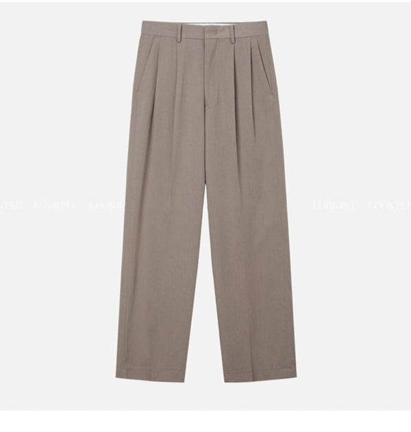 韓国ファッション SELCA-Wide-leg Drape Pants-mselca2023aw1009-07