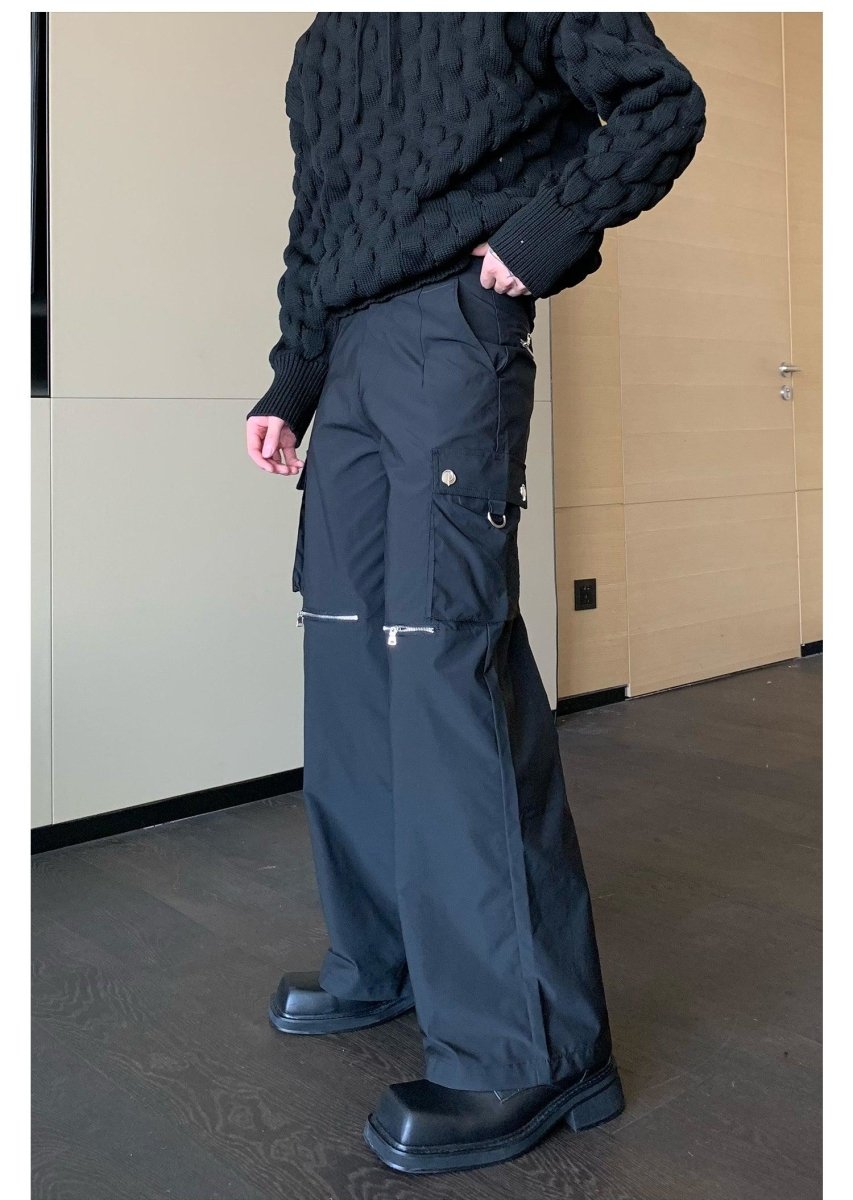 韓国ファッション SELCA-Zipper Cargo Pants-mselca2023aw1016-06