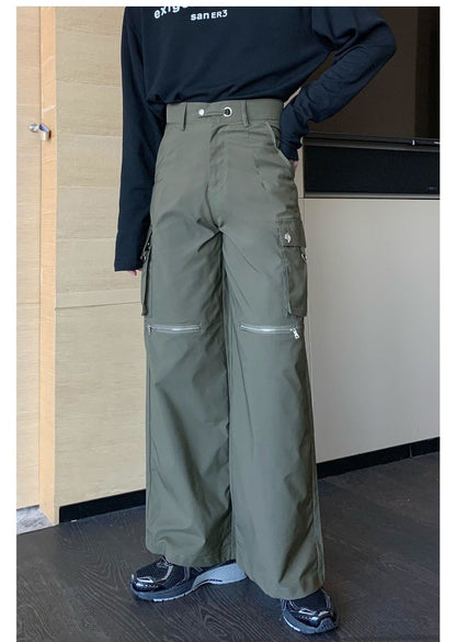 韓国ファッション SELCA-Zipper Cargo Pants-mselca2023aw1016-07