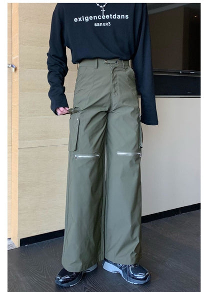 韓国ファッション SELCA-Zipper Cargo Pants-mselca2023aw1016-08