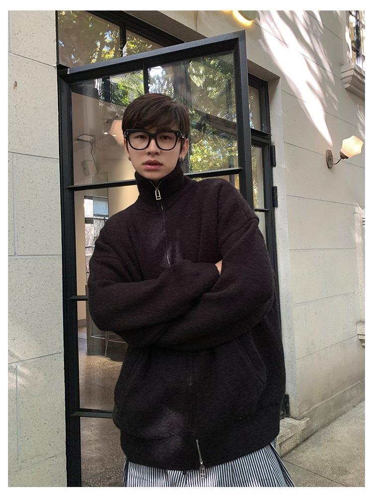 韓国ファッション SELCA-Zipper Cotton Cardigan-mselca2023aw1019-03