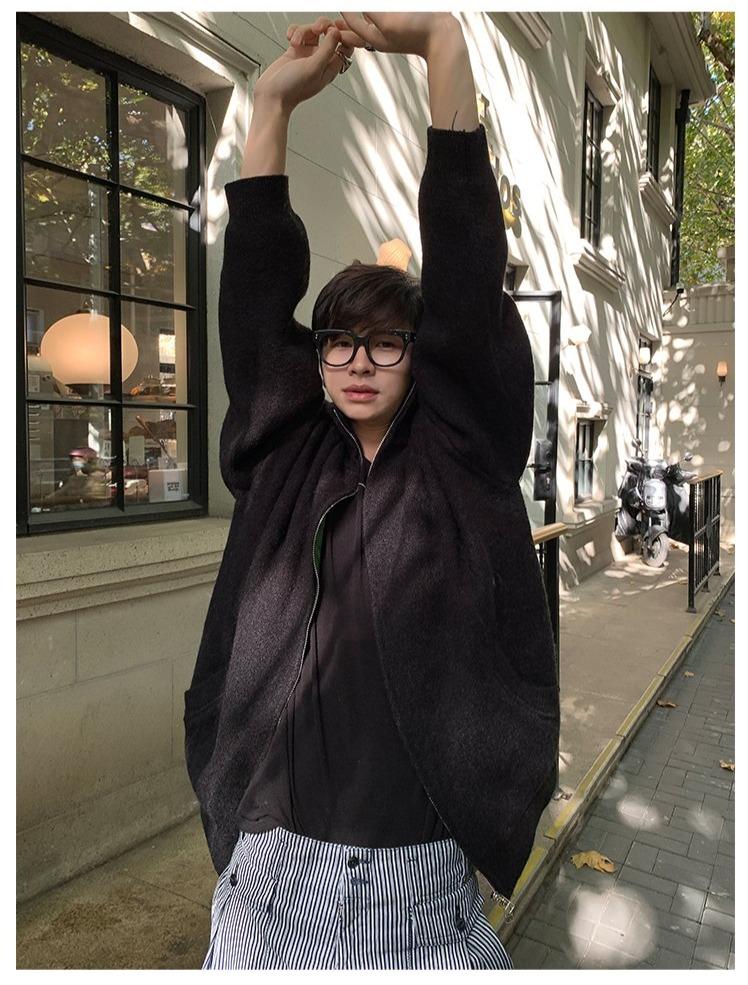 韓国ファッション SELCA-Zipper Cotton Cardigan-mselca2023aw1019-06