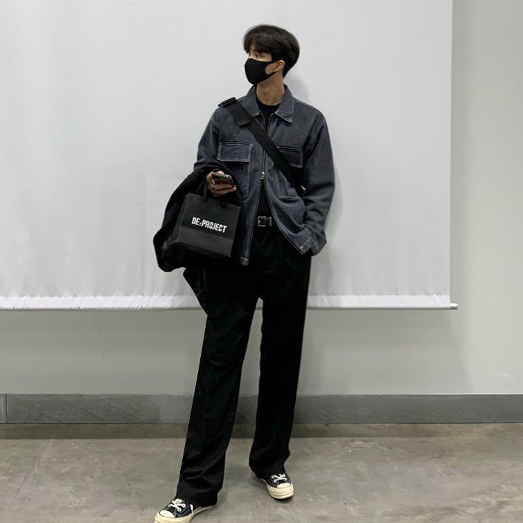 韓国ファッション SELCA-Zipper denim jacket-mselca2023aw1020-03