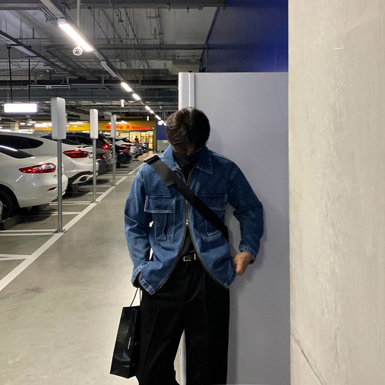 韓国ファッション SELCA-Zipper denim jacket-mselca2023aw1020-06