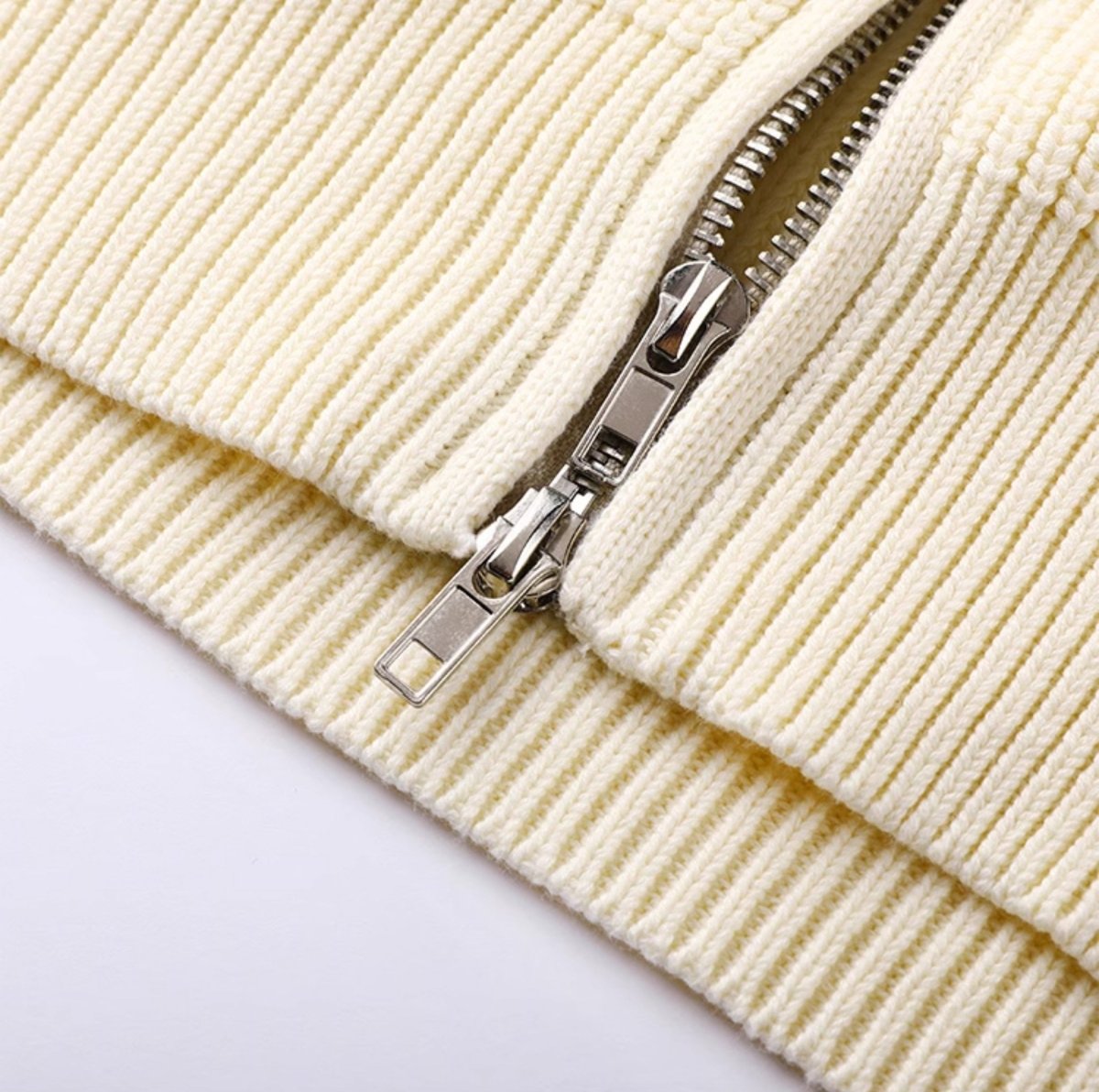韓国ファッション SELCA-Zipper knit jacket-mselca2023aw1021-010