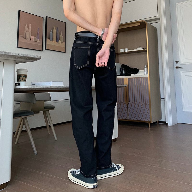 韓国ファッション SELCA-Casual denim pants or-mselca2023aw104-08