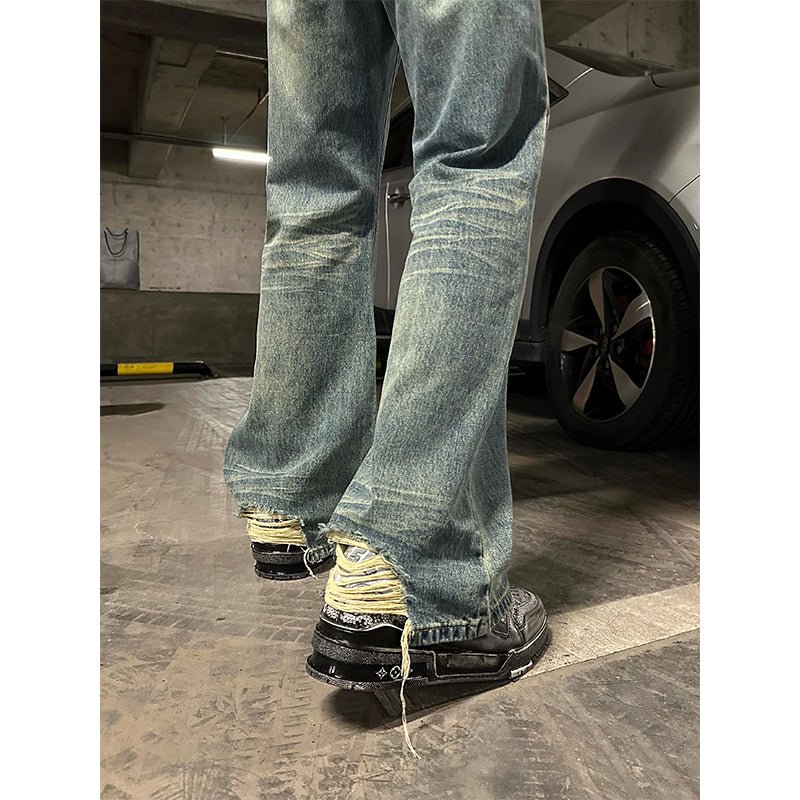 韓国ファッション SELCA-American Damage Jeans-mselca2023aw10-03