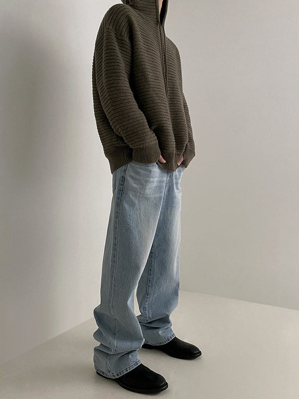 韓国ファッション SELCA-Casual knit hoodie-mselca2023aw110-05