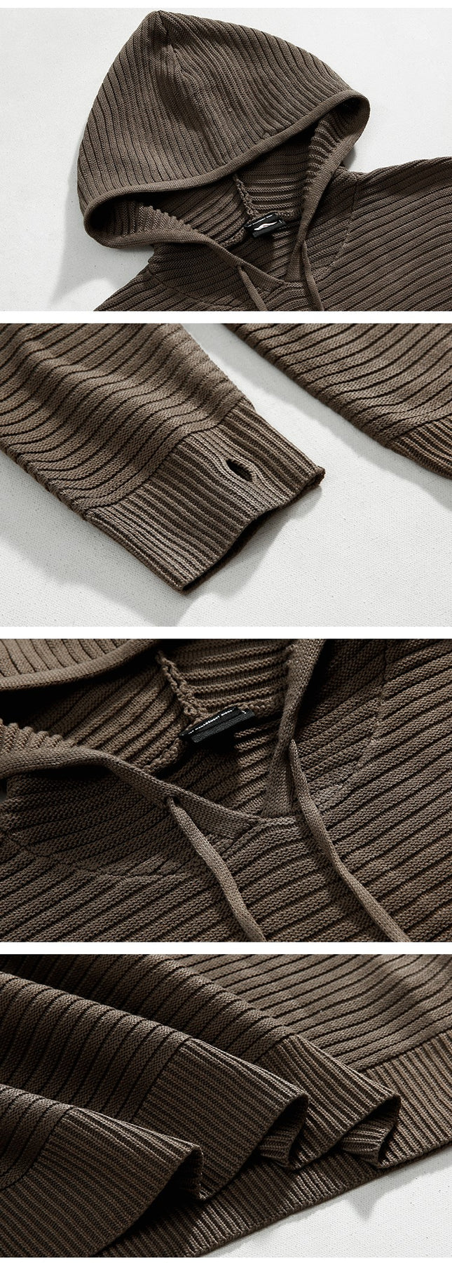 韓国ファッション SELCA-Casual knit hoodie-mselca2023aw110-07