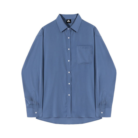 韓国ファッション SELCA-casual long-sleeved shirt-mselca2023aw118-01