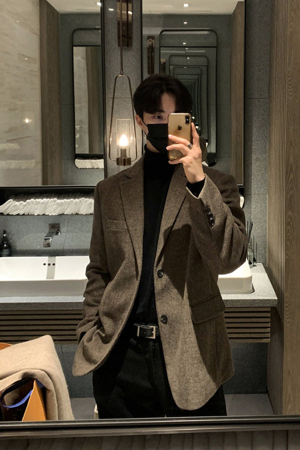 韓国ファッション SELCA-Men's color shirt-mselca2023aw517-010