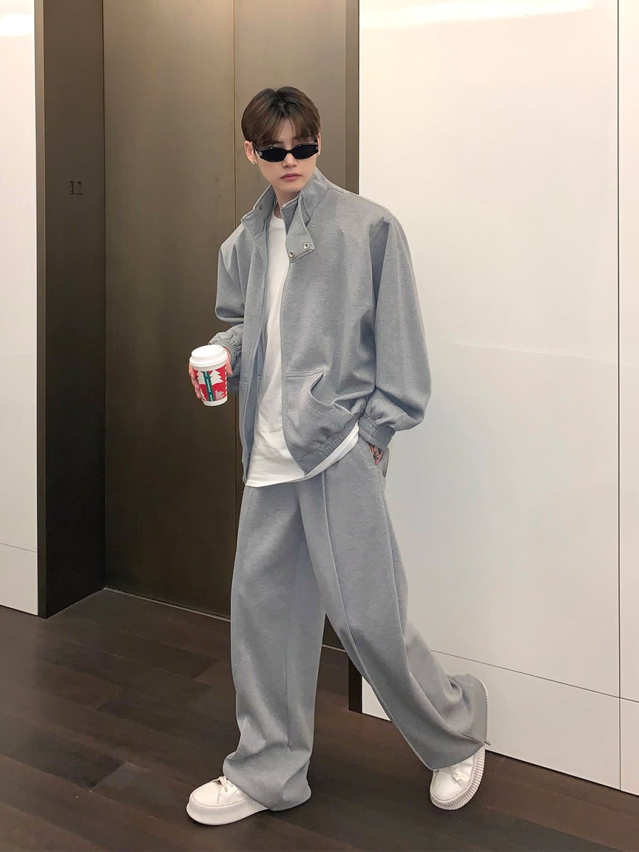 韓国ファッション SELCA-Casual sweat setup-mselca2023aw142-01