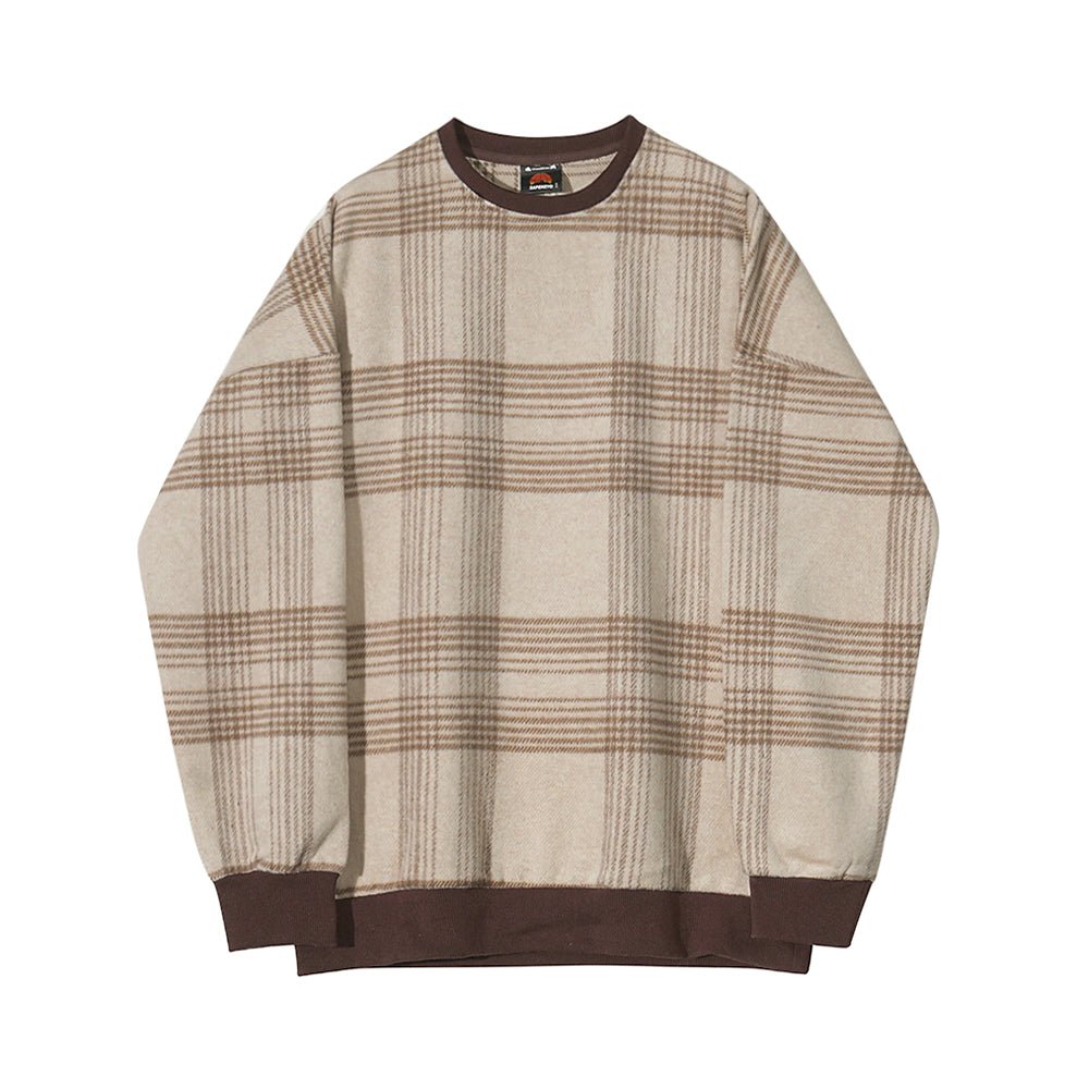 韓国ファッション SELCA-Check -sweat T -shirt-mselca2023aw153-06