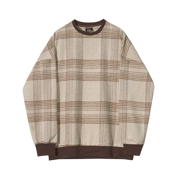 韓国ファッション SELCA-Check -sweat T -shirt-mselca2023aw153-06