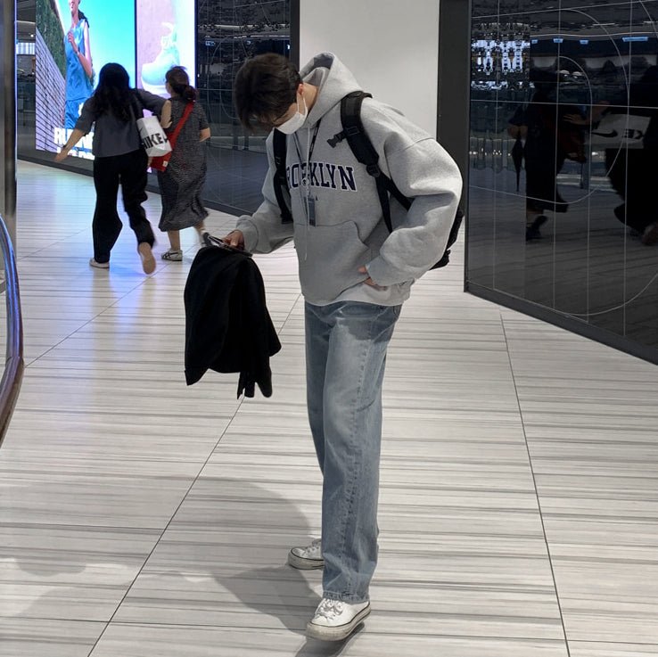 韓国ファッション SELCA-College Logo Hoodie-mselca2023aw181-04