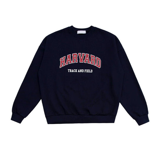 韓国ファッション SELCA-College logo print sweatshirt-mselca2023aw182-01